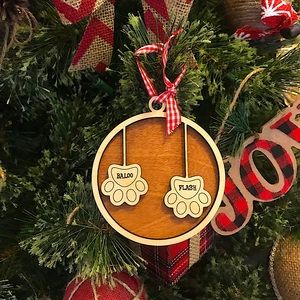 Christmas custom dog cat ornament customizable